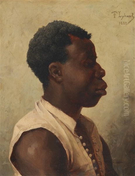 Residents Of Martinique Oil Painting by Theophile Lybaert