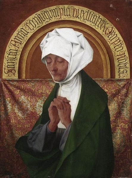 Die Heilige Anna Oil Painting by Theophile Lybaert