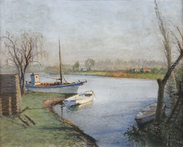 Paisaje Del Tigre Oil Painting by Justo Maximo Lynch