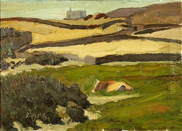 The Meadow (tinos) Oil Painting by Nicolas Lytras