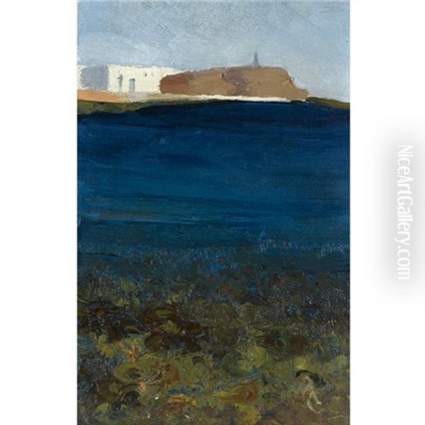 By The Sea Oil Painting by Nicolas Lytras