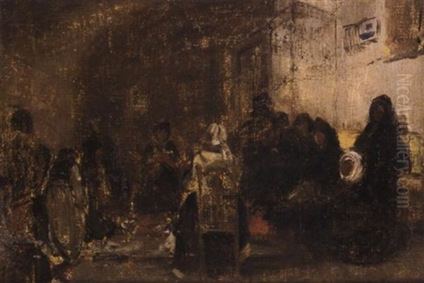 Study For The Dirge Of Psara Oil Painting by Nikiforos Lytras