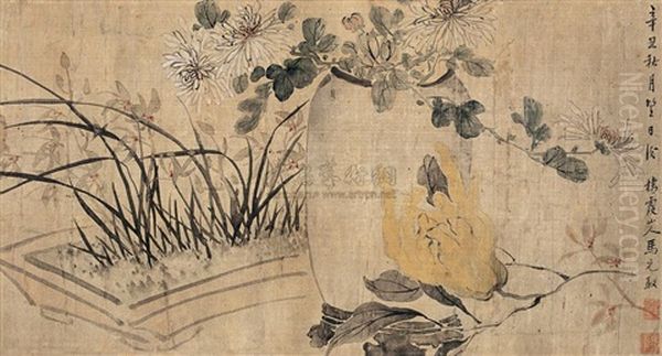 Flowers Oil Painting by Ma Yuanyu