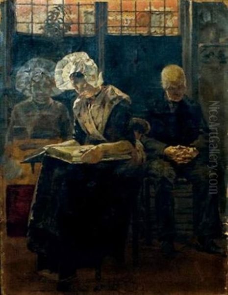 L'absente (study) Oil Painting by Walter Mac Even