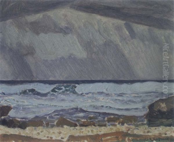 Barbados, B.w.i. Oil Painting by James Edward Hervey MacDonald