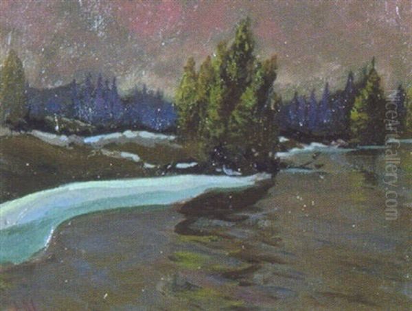 Spring Flood, Mariposa Creek Oil Painting by James Edward Hervey MacDonald