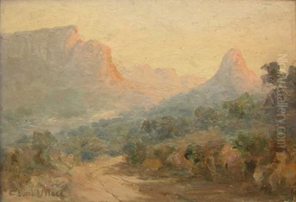 View Of Mountains And A Valley Oil Painting by Edward Clark Churchill Mace