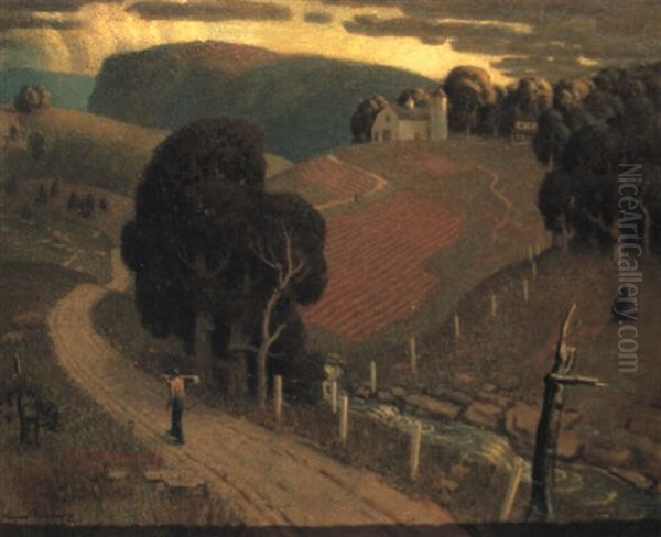 August Evening Oil Painting by Norwood Hodge Macgilvary