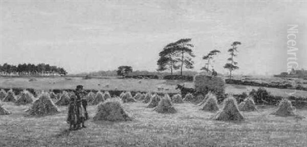 Harvest Time Oil Painting by William Darling MacKay