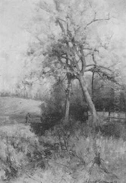 A Burn By The Woods Oil Painting by Robert Russell Macnee