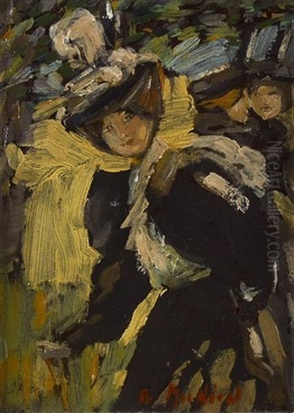In The Park Oil Painting by Bessie MacNicol