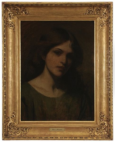 Portrait Of A Young Woman Oil Painting by Mary Lizzie Macomber