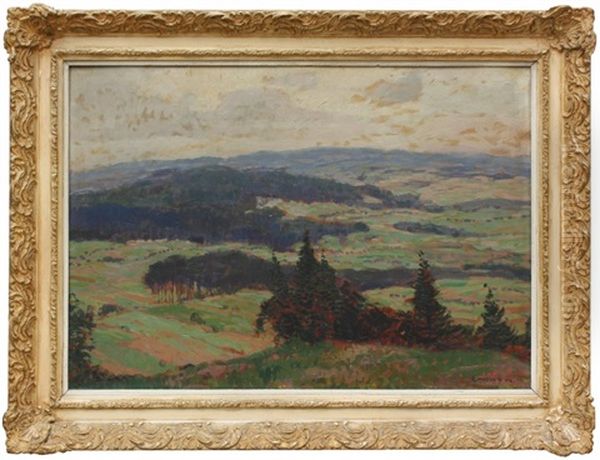Pohled Do Krajiny Oil Painting by Gustav Macoun