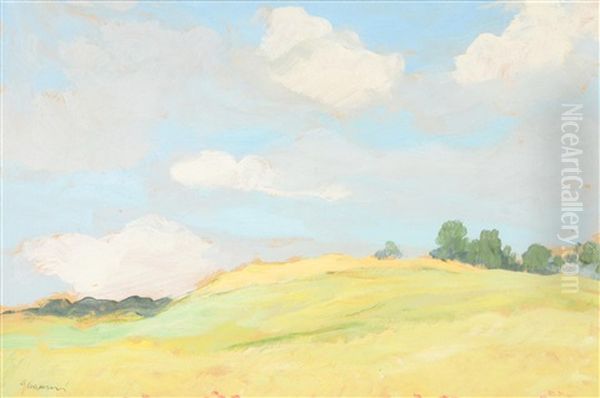 A Landscape Oil Painting by Gustav Macoun