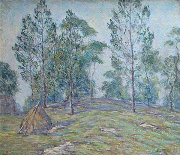 Street Scene Oil Painting by Elmer Livingston Macrae