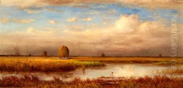 Marshes Oil Painting by William Ferdinand Macy
