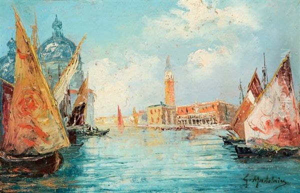 Velencei Reszlet Oil Painting by Gustave Madelain
