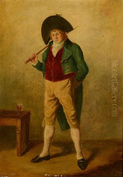 Portrait D'homme En Pied Oil Painting by Jean-Baptiste Madou