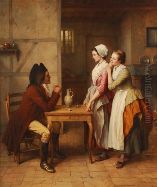 L'agreable Connaissance Oil Painting by Jean-Baptiste Madou
