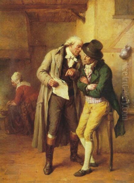 Le Bon Tuyau Oil Painting by Jean-Baptiste Madou