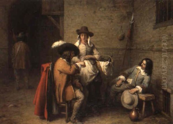 De Bevoorrading Van De Kasteelwacht Oil Painting by Jean-Baptiste Madou