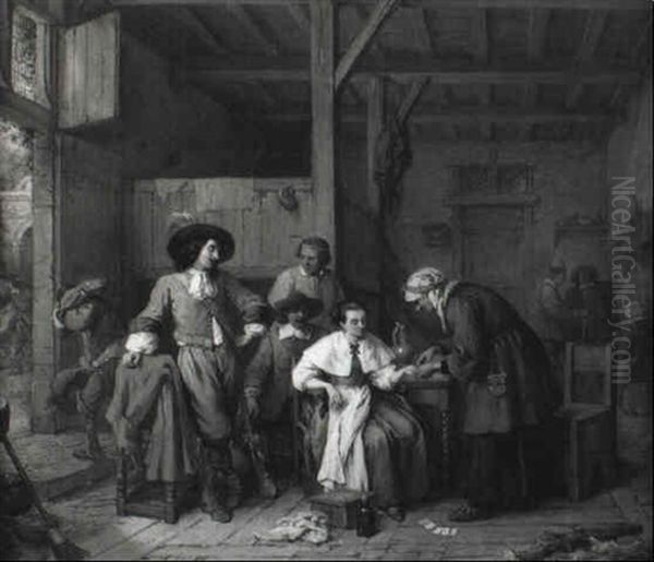 La Diseuse De Bonne Aventure Oil Painting by Jean-Baptiste Madou