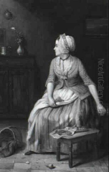 Die Diebische Magd Oil Painting by Jean-Baptiste Madou