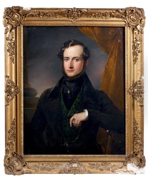 Portrait D'homme Oil Painting by Jose de Madrazo