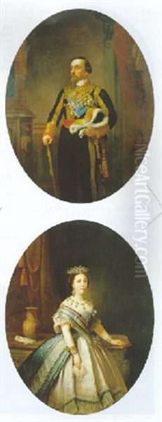 Bildnis Des Infanten Don Sebastian Gabriel Von Bourbon Und Braganza Oil Painting by Federico de Madrazo y Kuntz