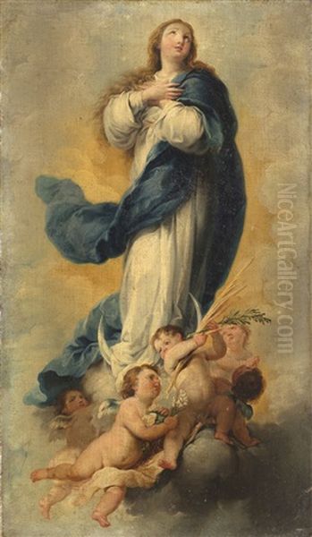 Purisima Oil Painting by Mariano Salvador Maella