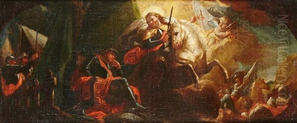 El Sueno De Don Ramiro Oil Painting by Mariano Salvador Maella