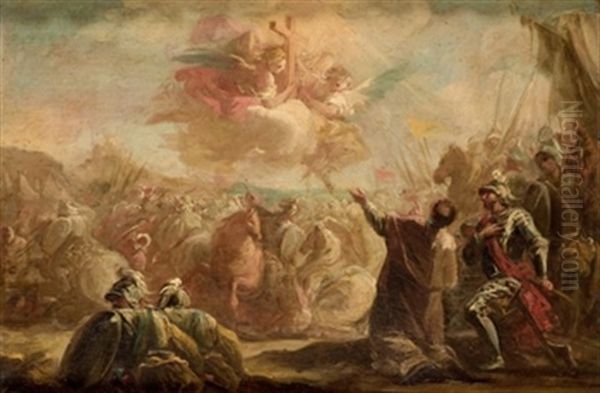 Batalla De Las Navas De Tolosa Oil Painting by Mariano Salvador Maella
