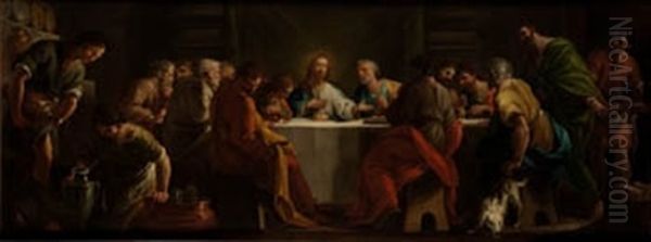 La Ultima Cena Oil Painting by Mariano Salvador Maella