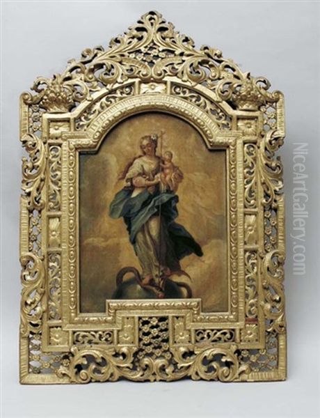 Immaculee Conception Oil Painting by Mariano Salvador Maella