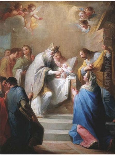 La Circuncision Oil Painting by Mariano Salvador Maella