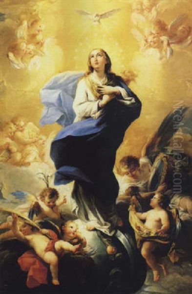 Purisima Oil Painting by Mariano Salvador Maella