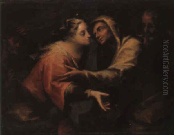 La Visitation Oil Painting by Mariano Salvador Maella