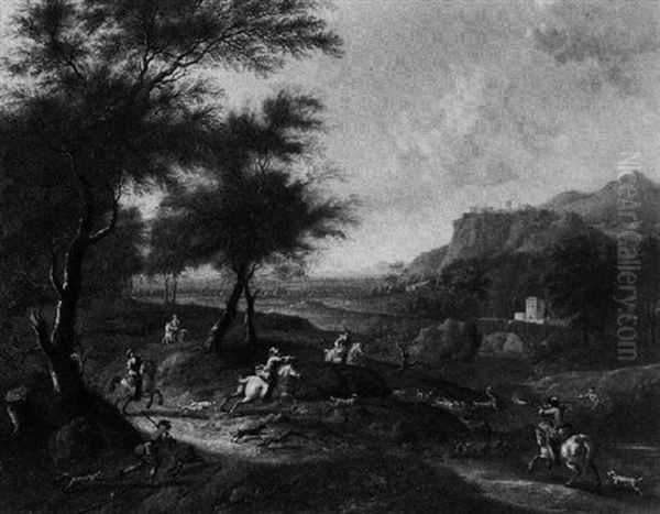 Landschaft Oil Painting by Dirk Maes