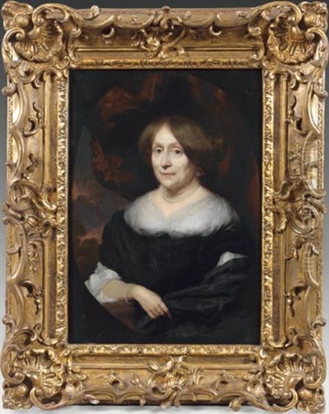 Portrait De Maria Theding Van Berkhoud, Epouse De Nicolas De Bye Oil Painting by Nicolaes Maes
