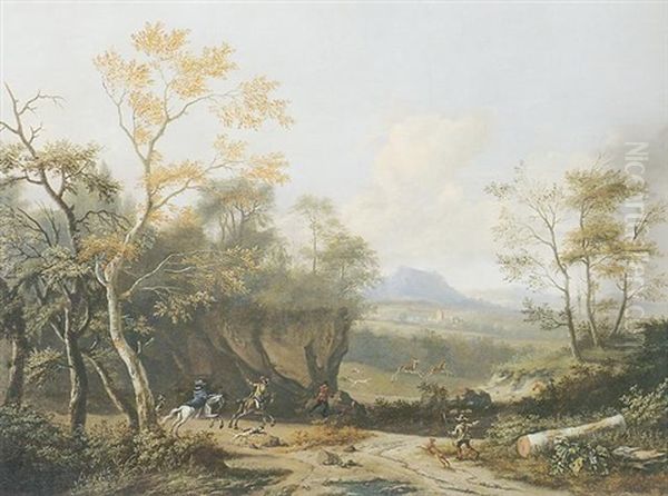 La Caccia Al Cervo Oil Painting by Nicolaes Maes