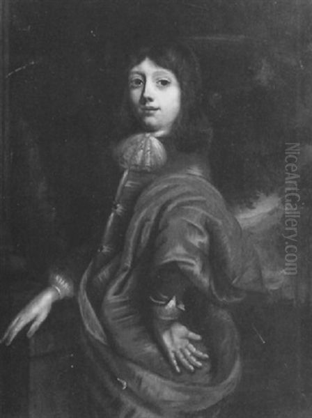 Portrait De Jeune Homme A Mi-corps De Profil Vers La Gauche Oil Painting by Nicolaes Maes