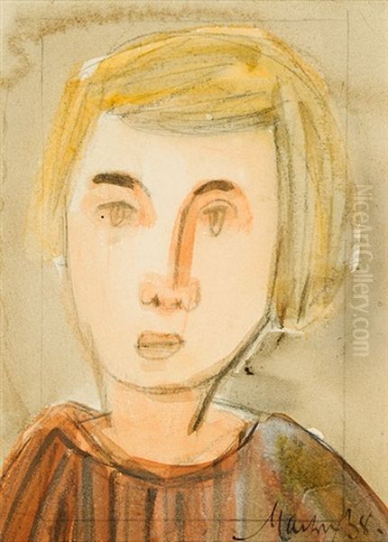 Blondes Madchen Oil Painting by Emil Maetzel