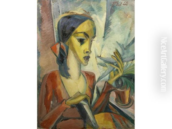 Portrait Of A Woman Oil Painting by Dorothea Maetzel-Johannsen