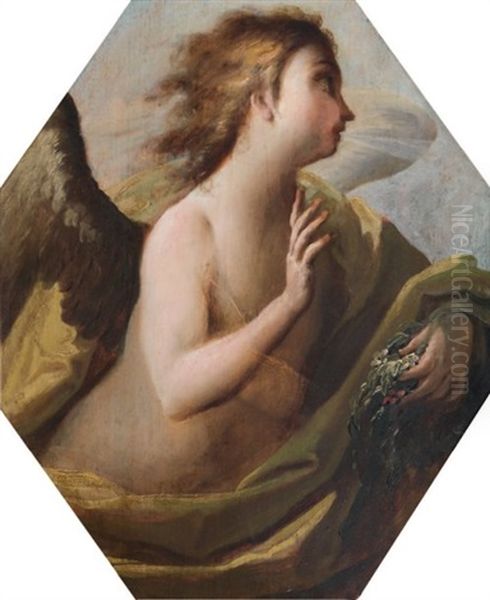 Zephyr (in 3 Parts) Oil Painting by Francesco Maffei