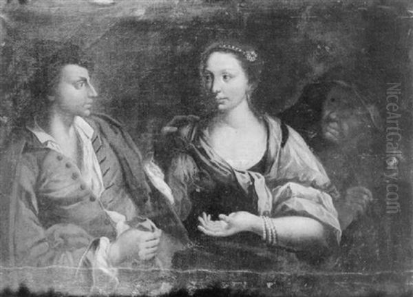 The Procuress Oil Painting by Domenico Maggiotto