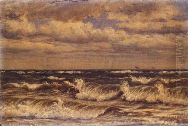 Waves Oil Painting by Vassilis Magiassis