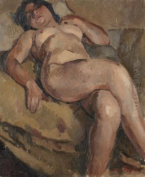 Nu Endormi Oil Painting by Richard Maguet