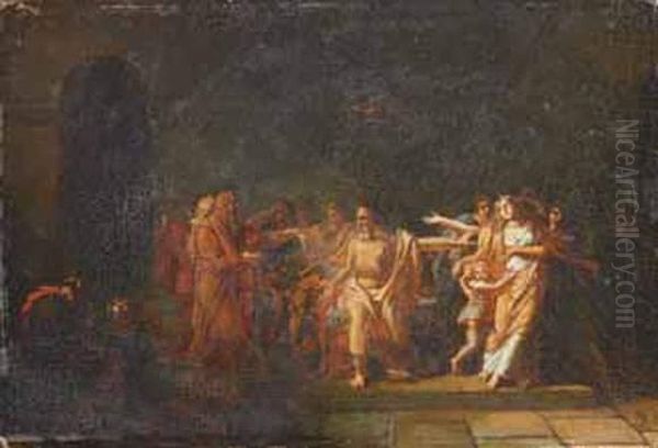 Scene De L'histoire Antique Oil Painting by Pierre Nolasque Bergeret