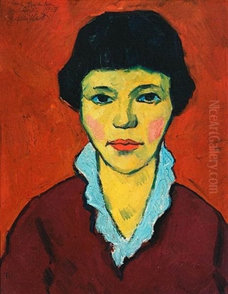 Frauenbildnis Oil Painting by Willi Maillard