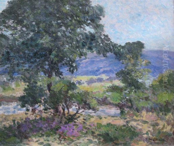 Paysage A La Riviere Oil Painting by Fernand Maillaud